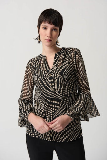 Blouses lange mouw multicolor Joseph Ribkoff