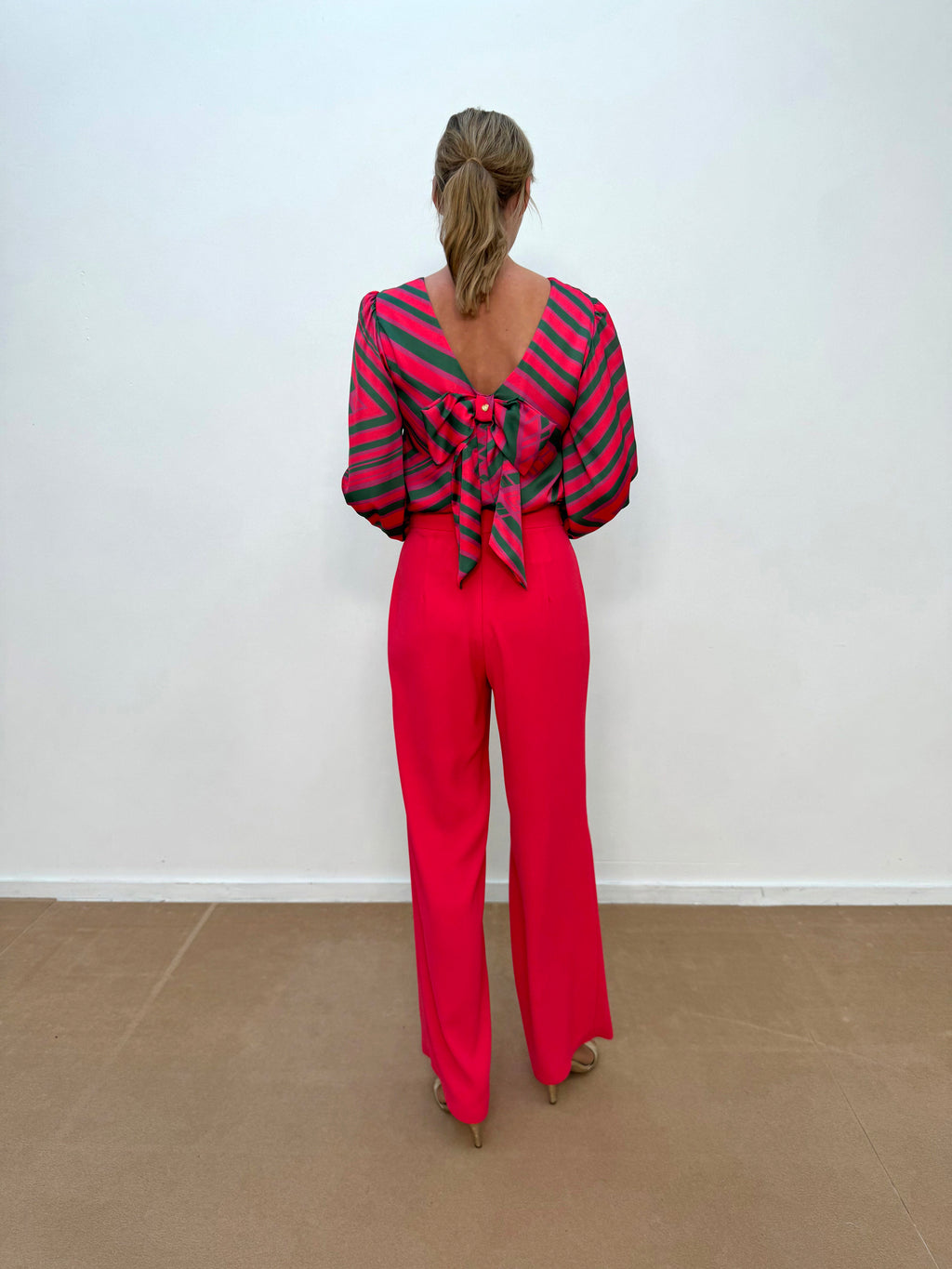 Broeken roze Linea Raffaelli