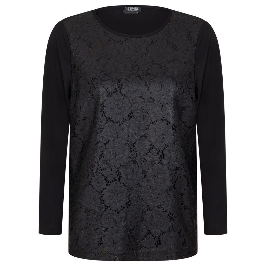 Blouses lange mouw zwart Verpass