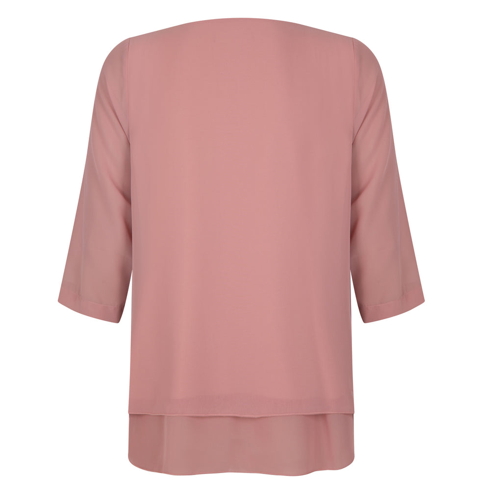 Blouses lange mouw roze Verpass