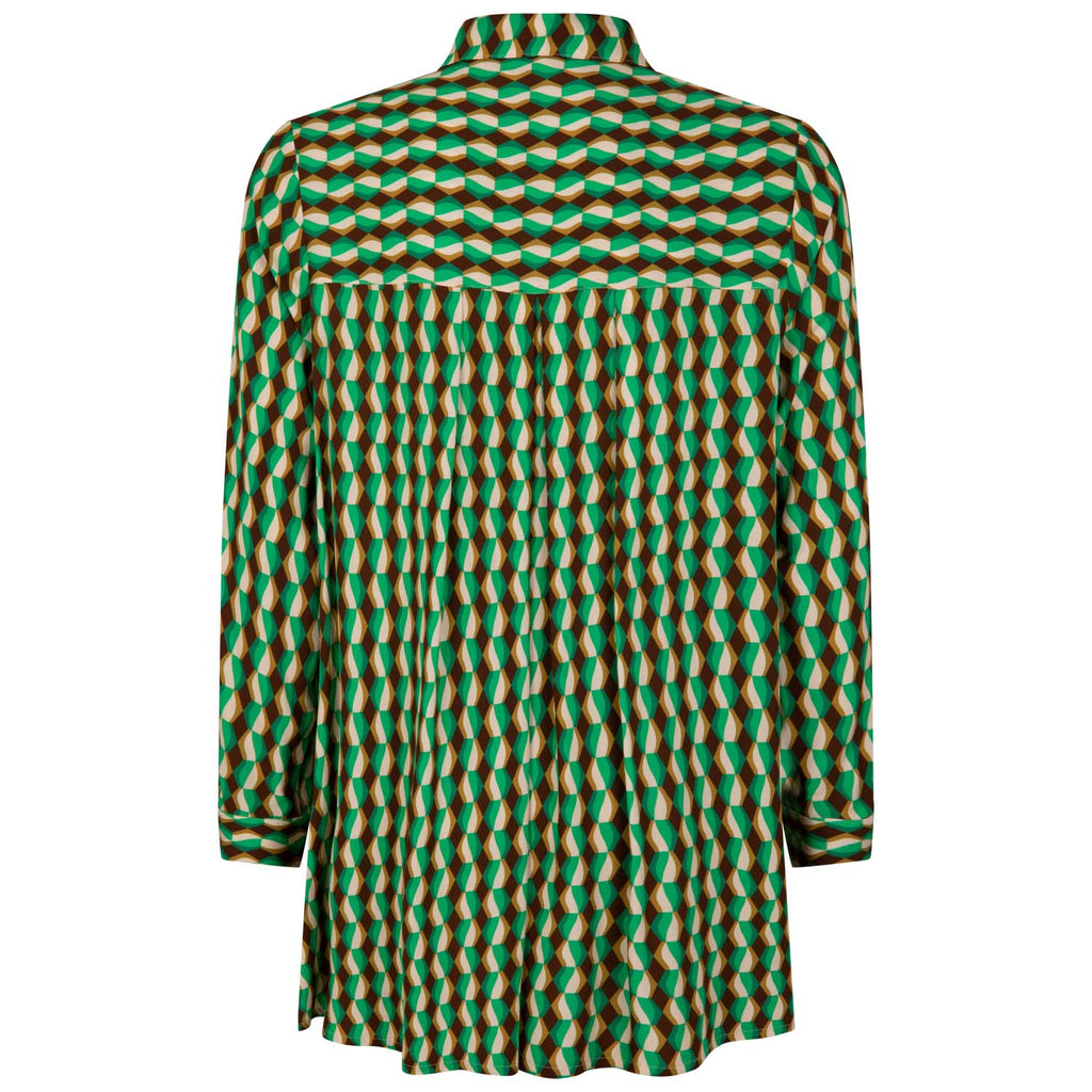 Blouses lange mouw groen Verpass