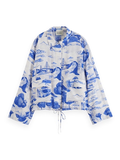 Blouses lange mouw blauw Scotch & Soda