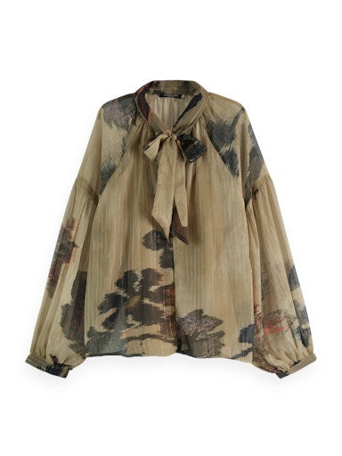 Blouses lange mouw groen Scotch & Soda