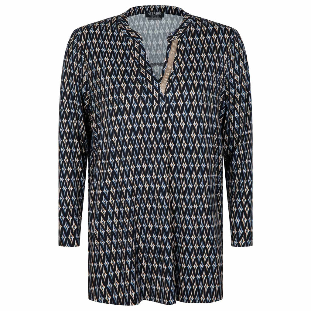 Blouses lange mouw zwart Verpass