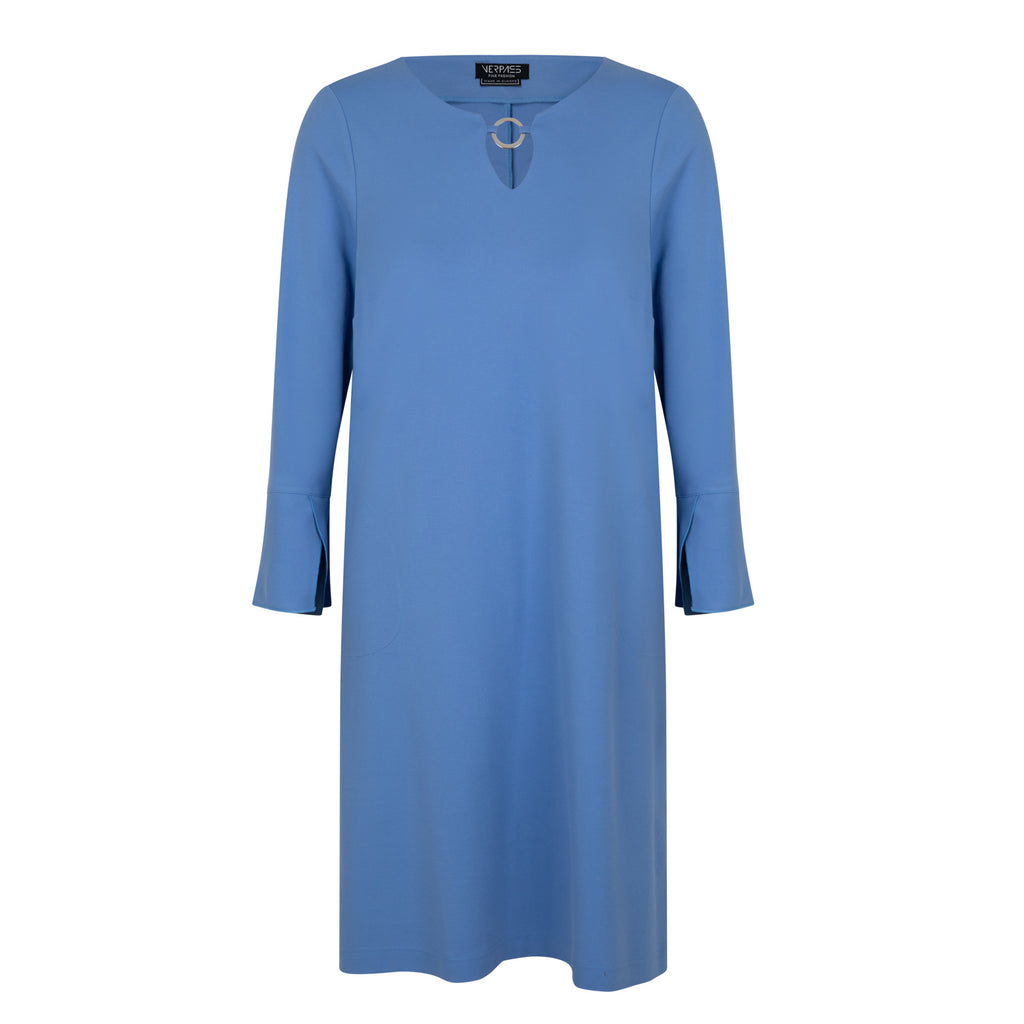 Jurken lange mouw blauw Verpass