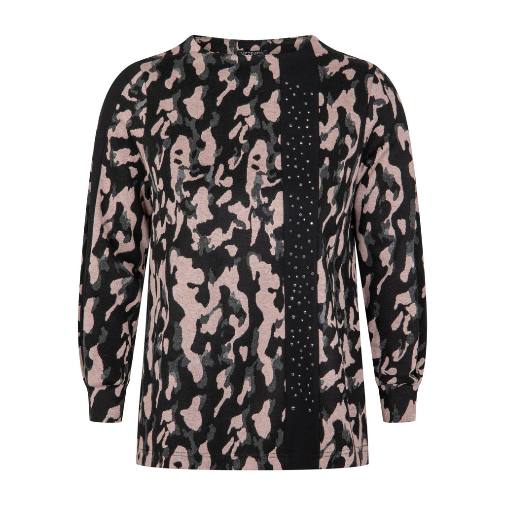 Blouses lange mouw zwart Verpass