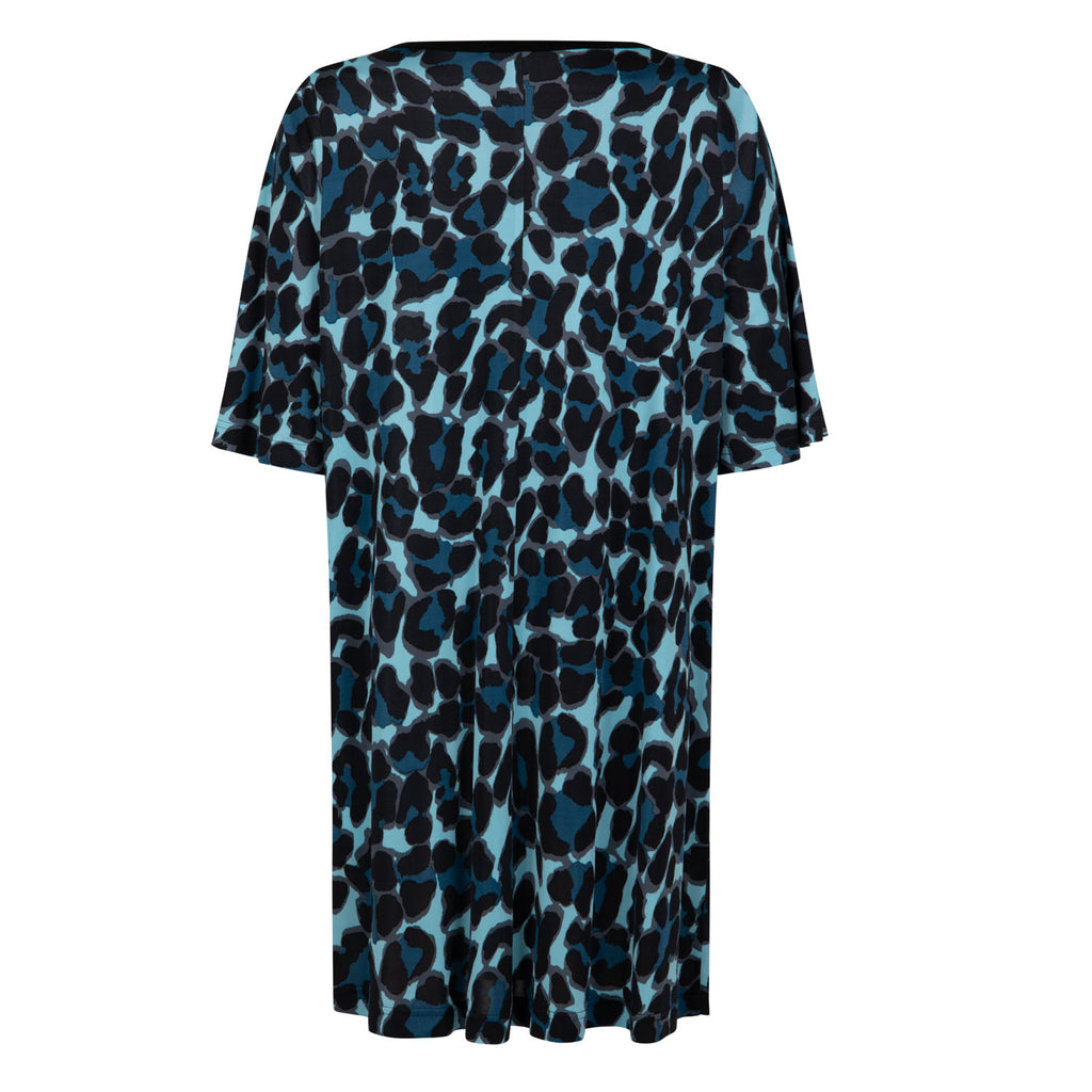 Jurken korte mouw blauw Verpass