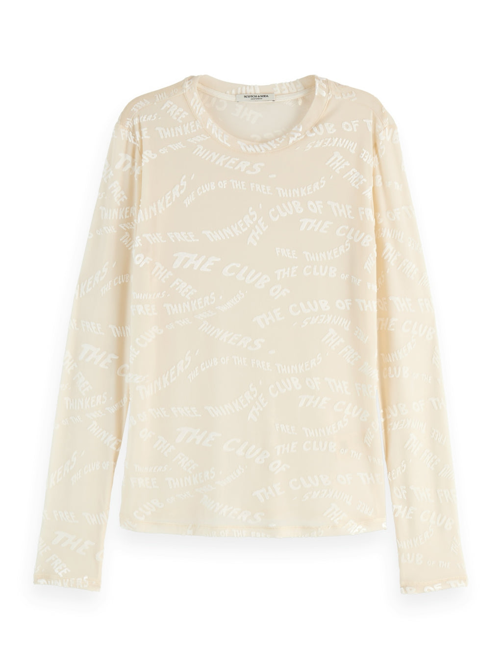 T-shirts lange mouw beige Scotch & Soda