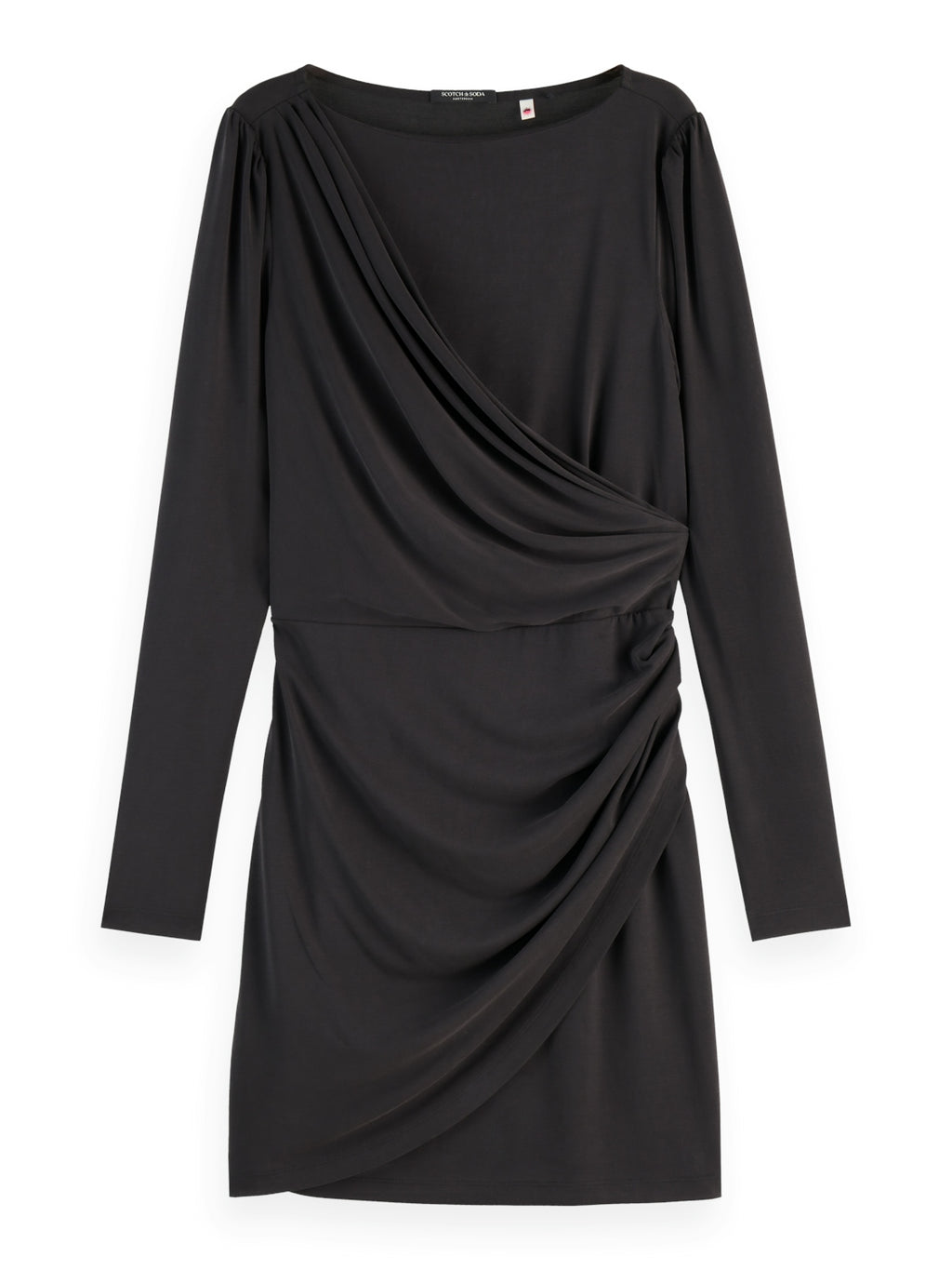 Jurken lange mouw zwart Scotch & Soda