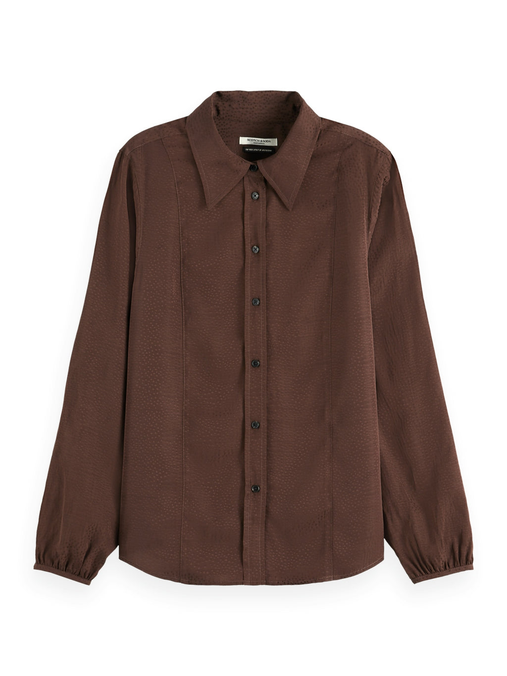 Blouses lange mouw bruin Scotch & Soda