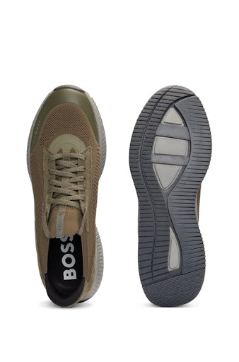 Sneakers groen Boss Men Black