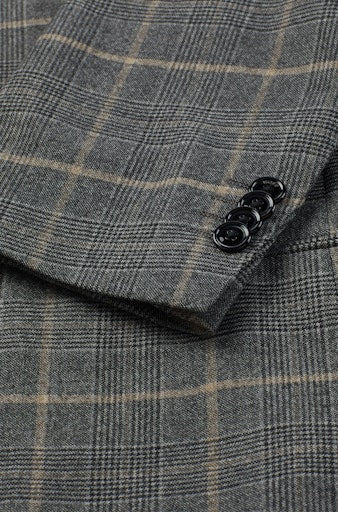 Kostuums 2-delig grijs Boss Men Black