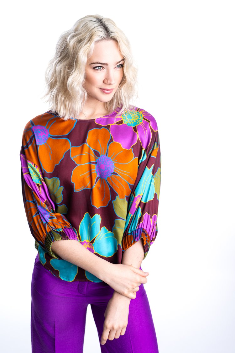 Blouses lange mouw multicolor Dame Blanche