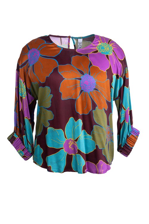 Blouses lange mouw multicolor Dame Blanche