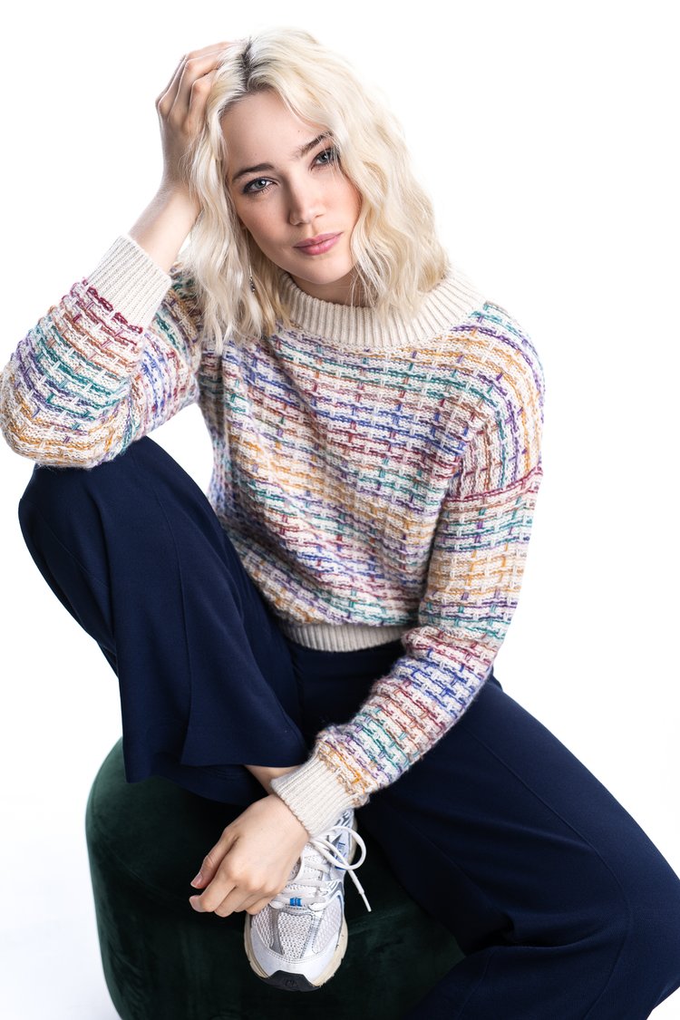 Pulls multicolor Dame Blanche