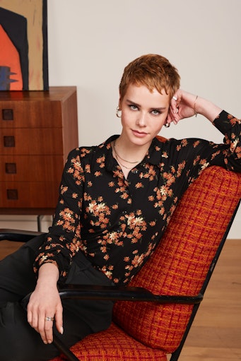 Blouses lange mouw zwart King Louie