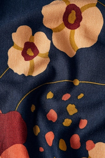 Jurken lange mouw blauw King Louie