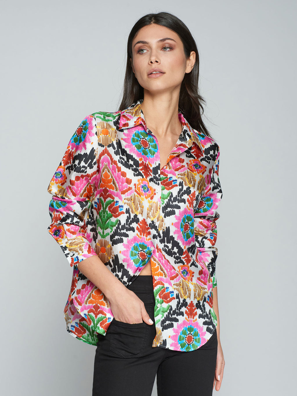 Blouses lange mouw multicolor Vilagallo