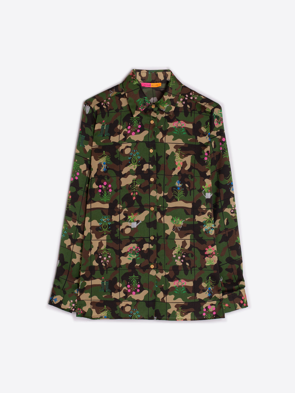 Blouses lange mouw groen Vilagallo