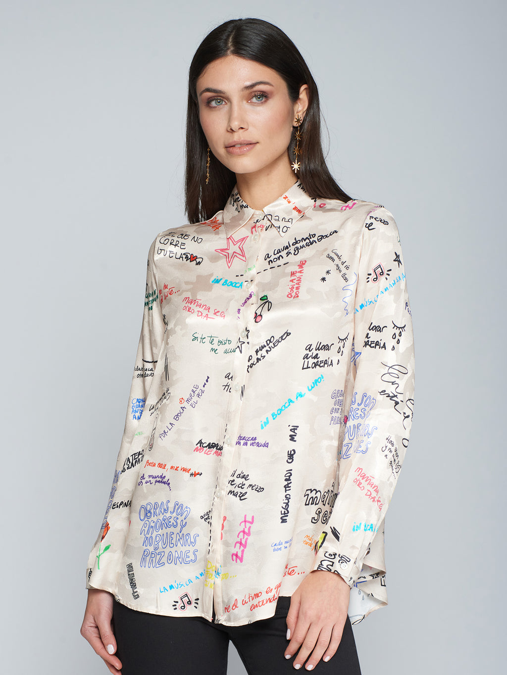 Blouses lange mouw multicolor Vilagallo