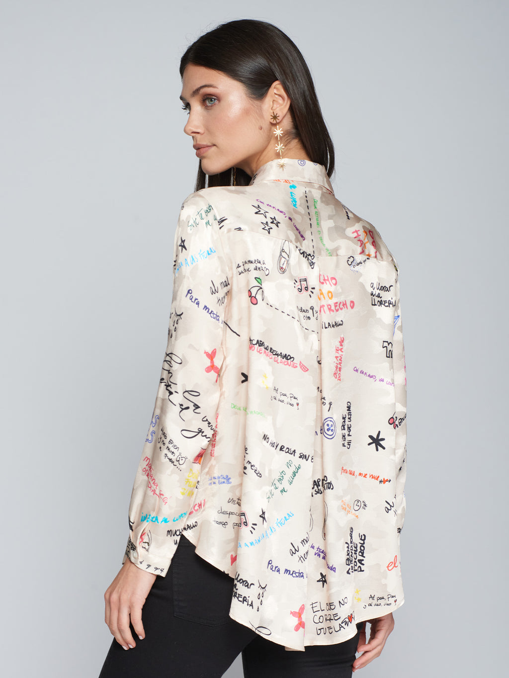 Blouses lange mouw multicolor Vilagallo