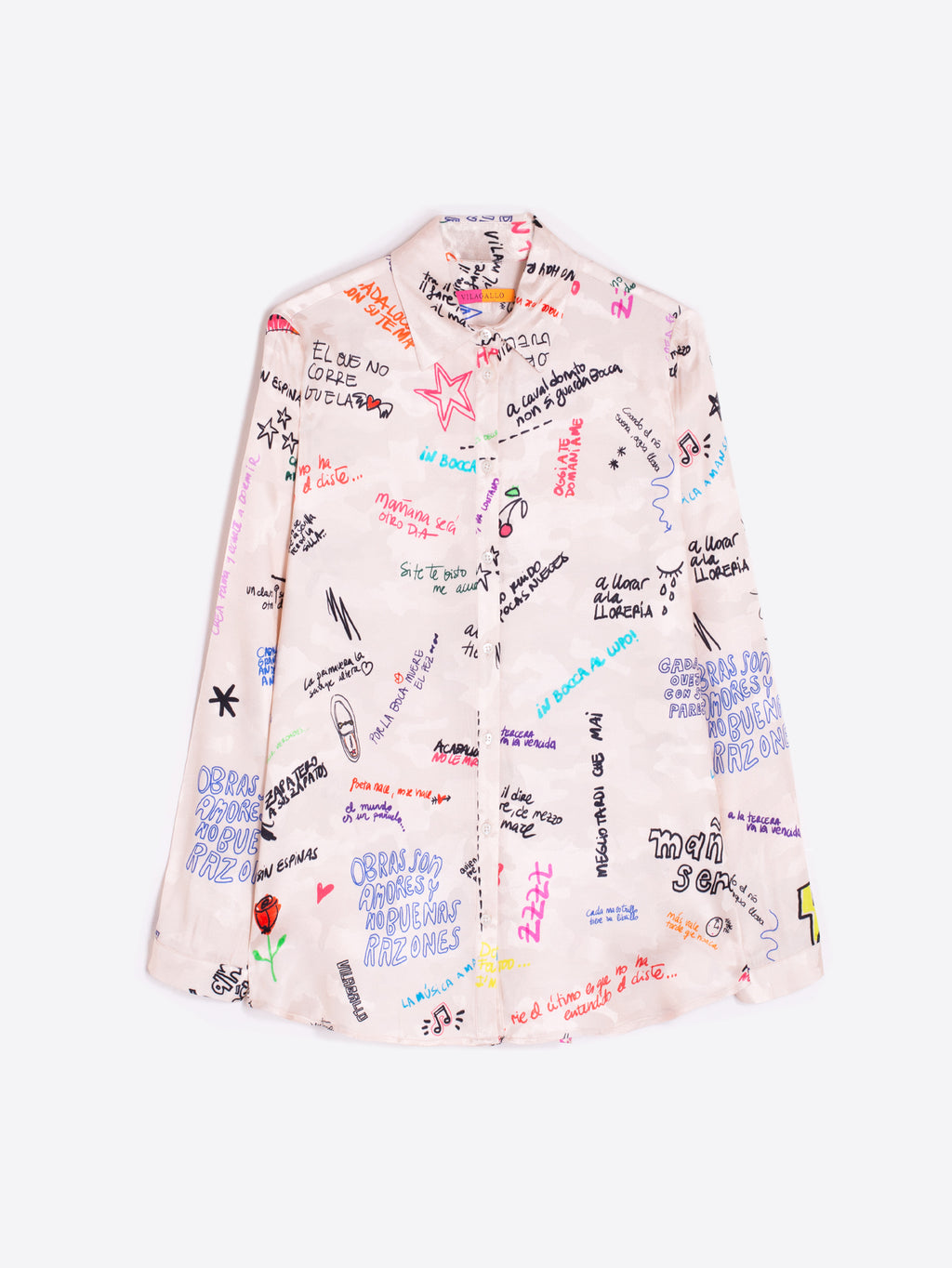 Blouses lange mouw multicolor Vilagallo