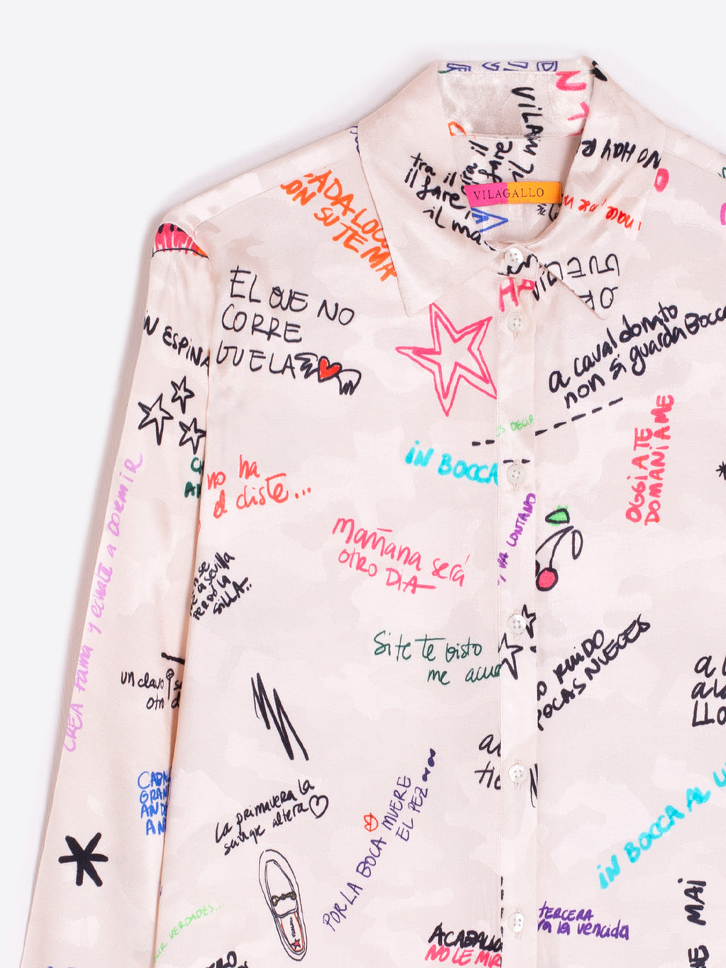 Blouses lange mouw multicolor Vilagallo