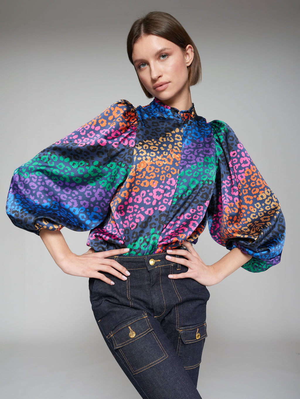 Blouses lange mouw multicolor Vilagallo