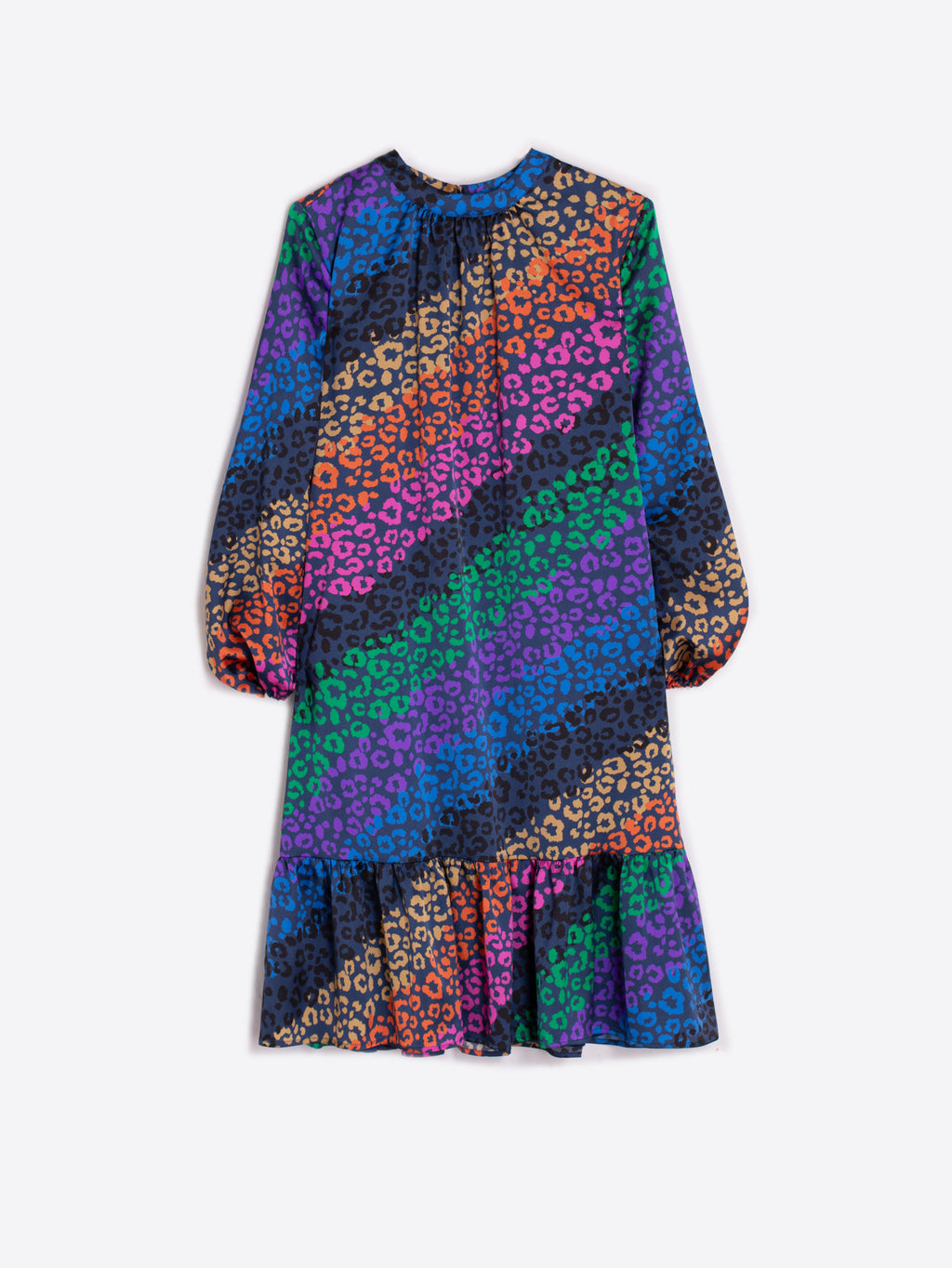 Jurken lange mouw multicolor Vilagallo