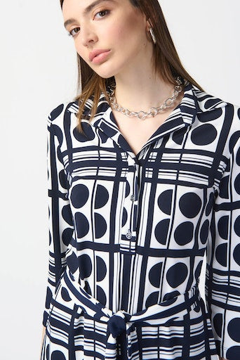 Jurken lange mouw multicolor Joseph Ribkoff