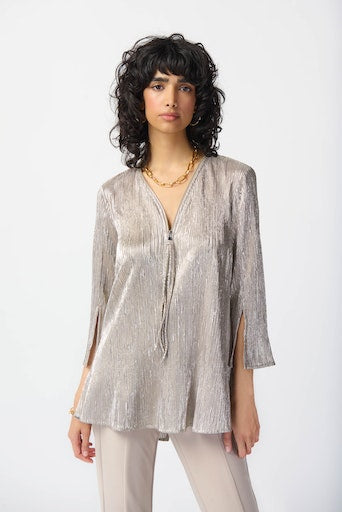 Blouses lange mouw zilver Joseph Ribkoff