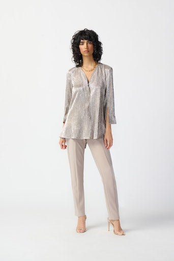 Blouses lange mouw zilver Joseph Ribkoff
