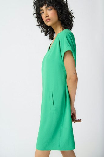 Jurken korte mouw groen Joseph Ribkoff