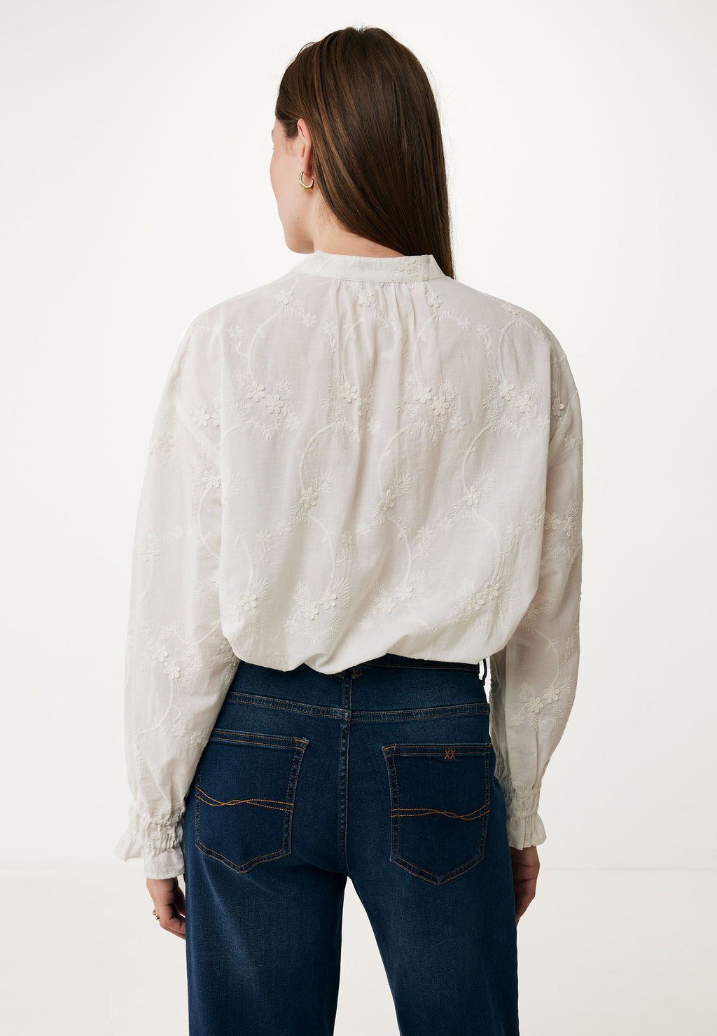 Blouses lange mouw beige Mexx