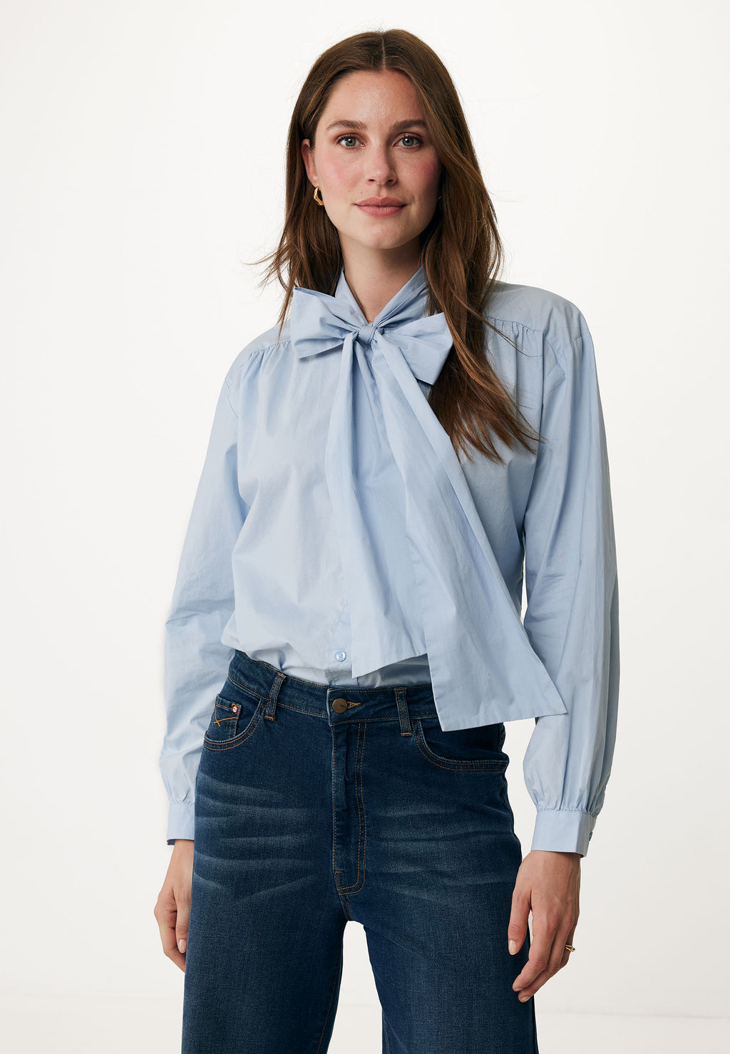 Blouses lange mouw blauw Mexx