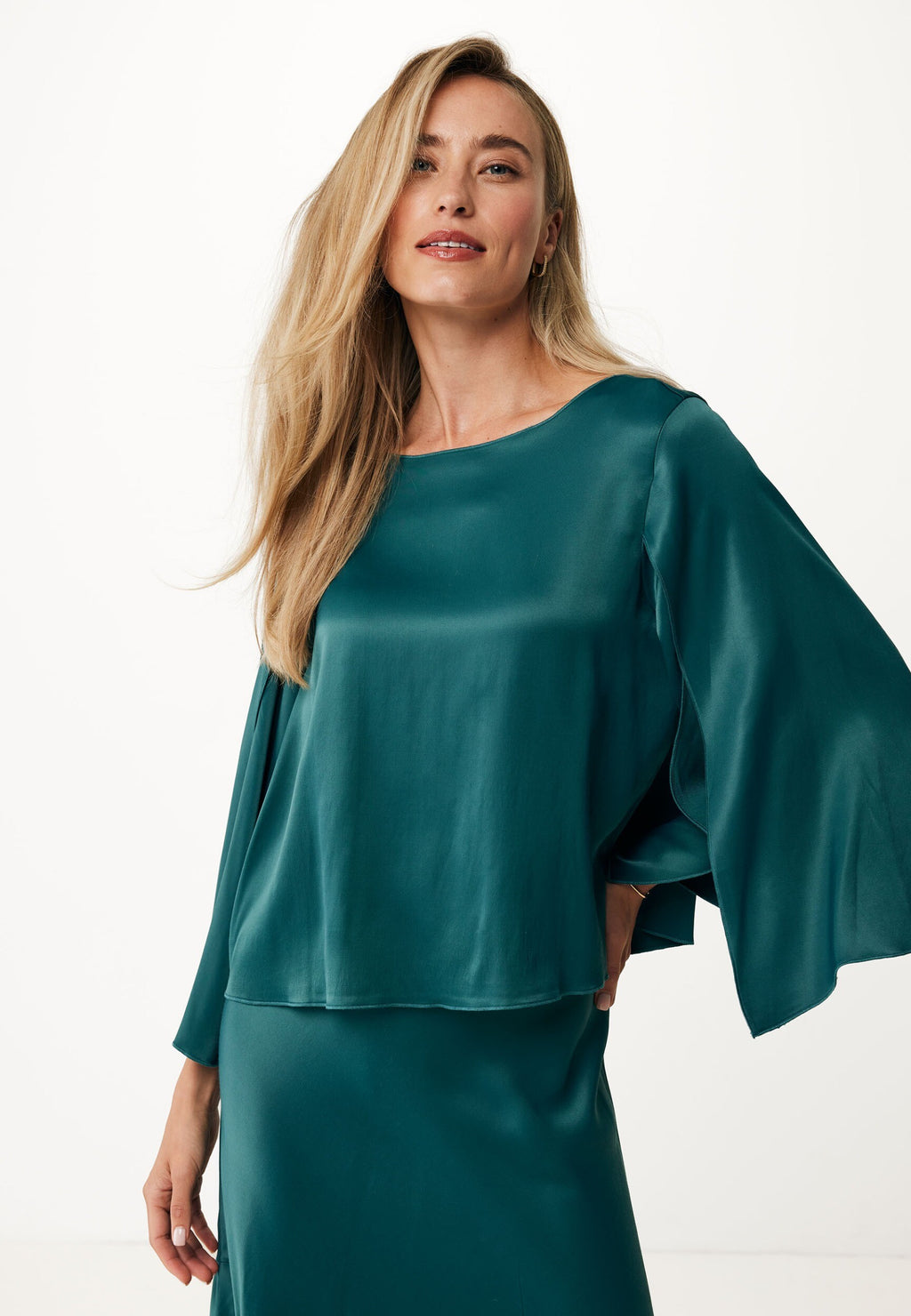 Blouses lange mouw groen Mexx