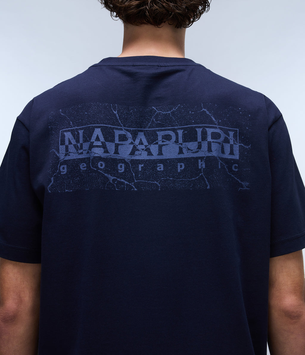 T-shirts korte mouw navy Napapijri