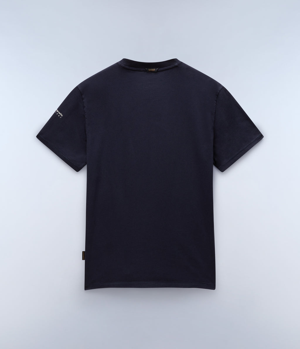 T-shirts korte mouw navy Napapijri