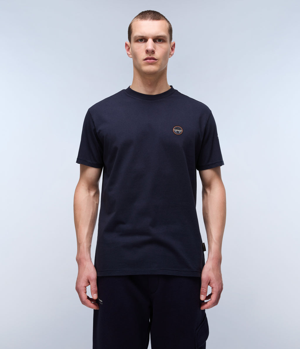 T-shirts korte mouw navy Napapijri