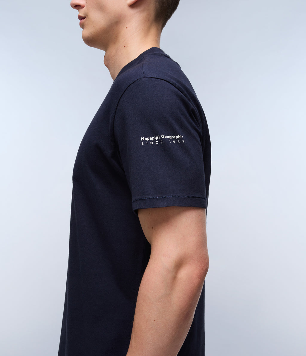 T-shirts korte mouw navy Napapijri