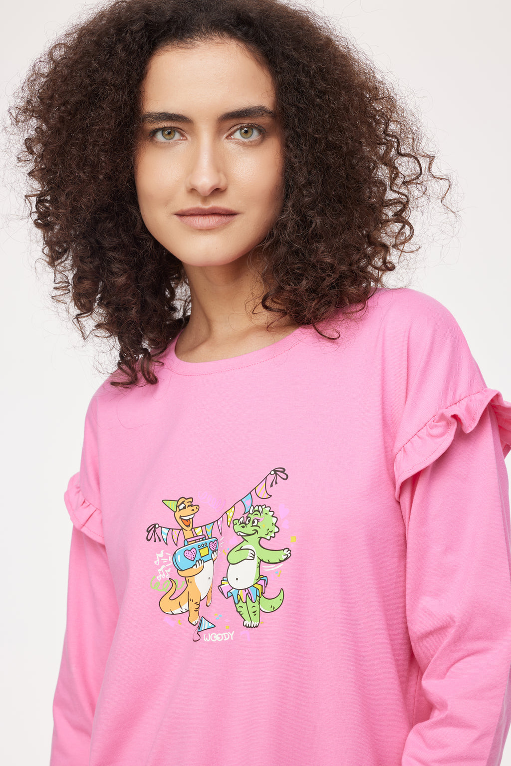 Pyjama's roze Woody