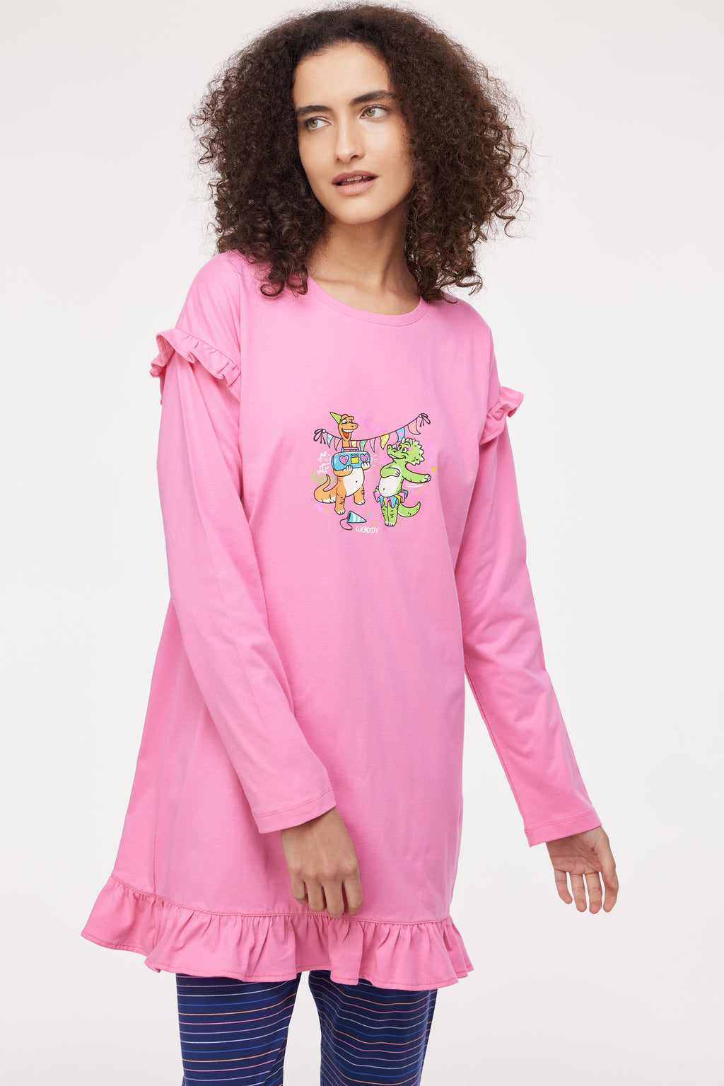 Pyjama's roze Woody