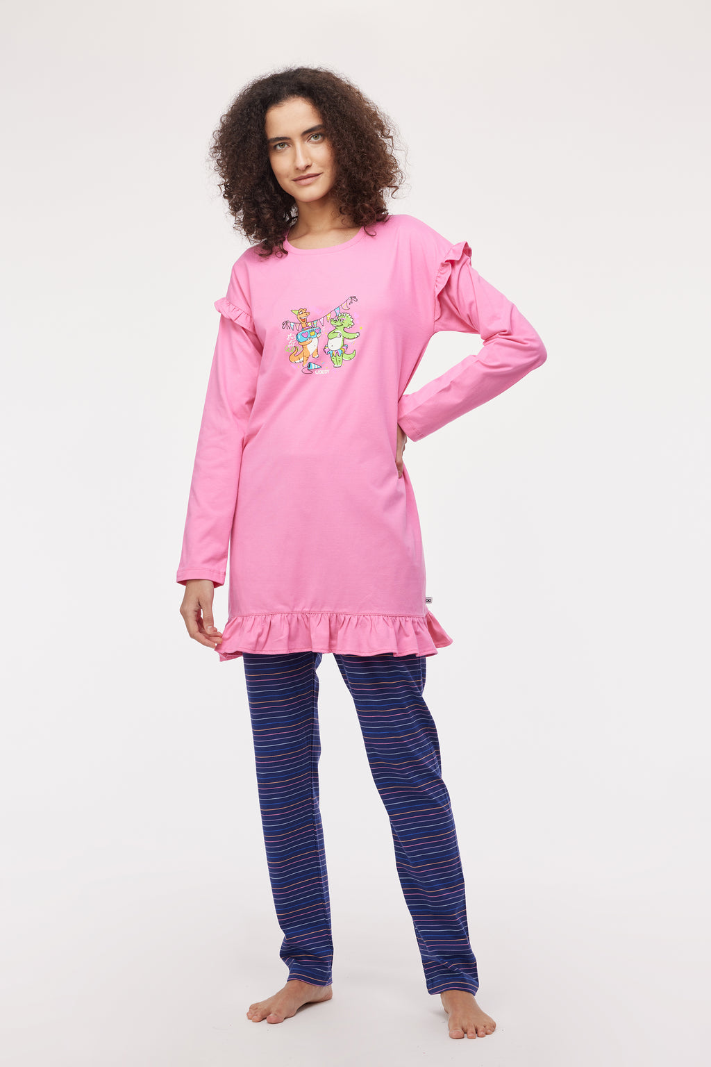 Pyjama's roze Woody