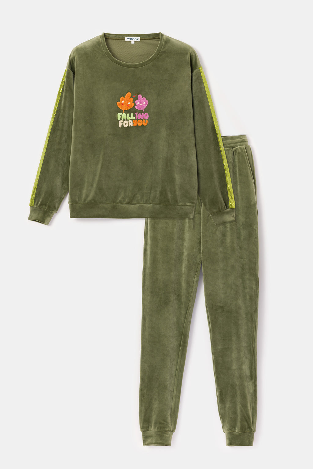 Pyjama's groen Woody