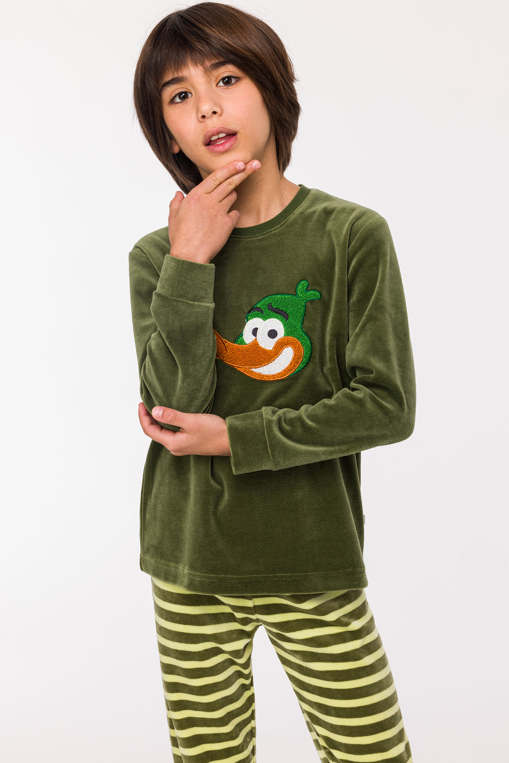 Pyjama's groen Woody