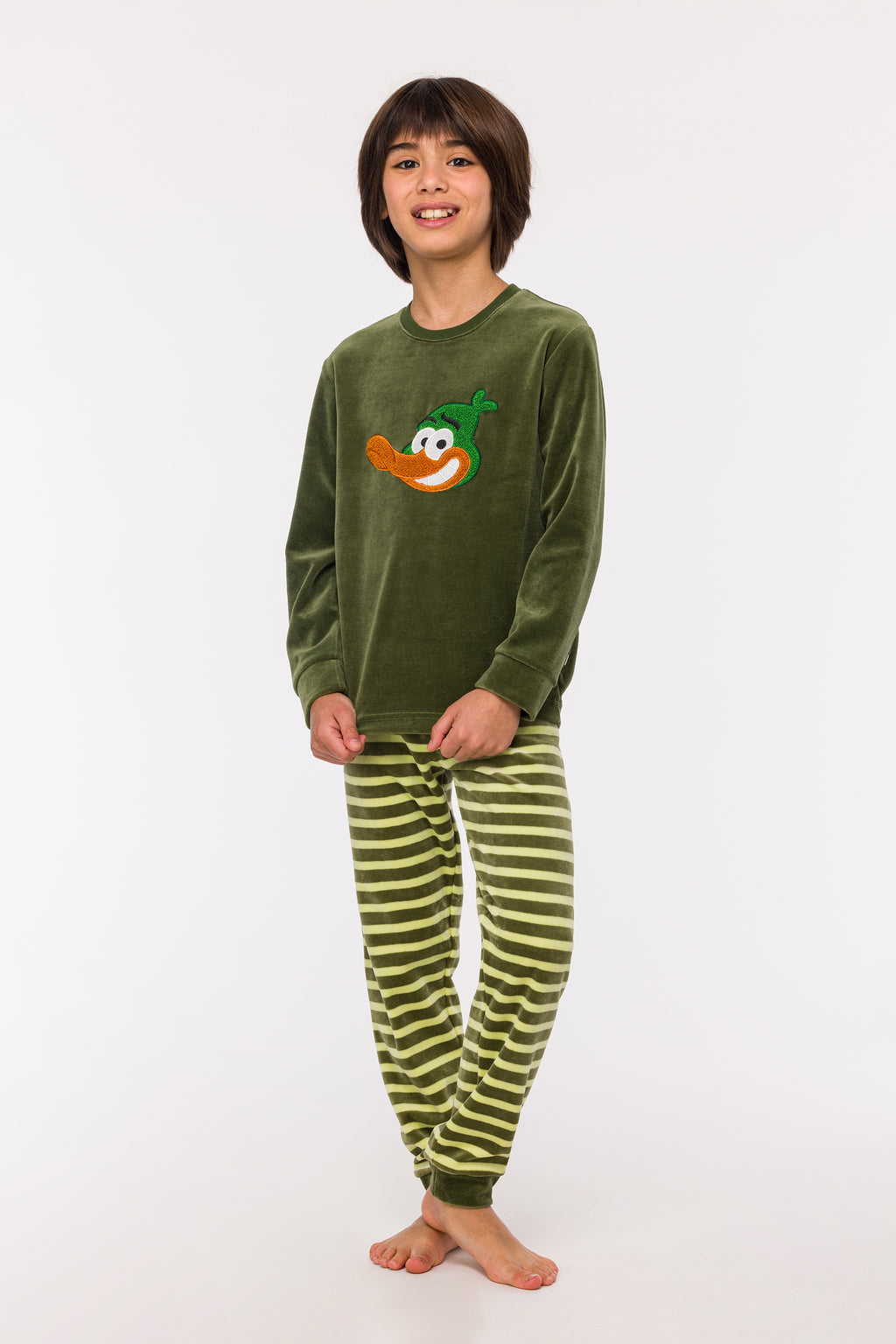 Pyjama's groen Woody