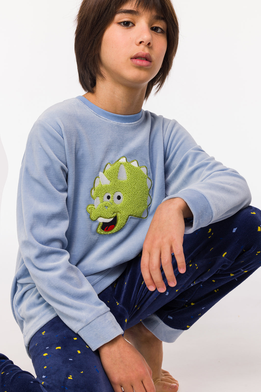 Pyjama's blauw Woody