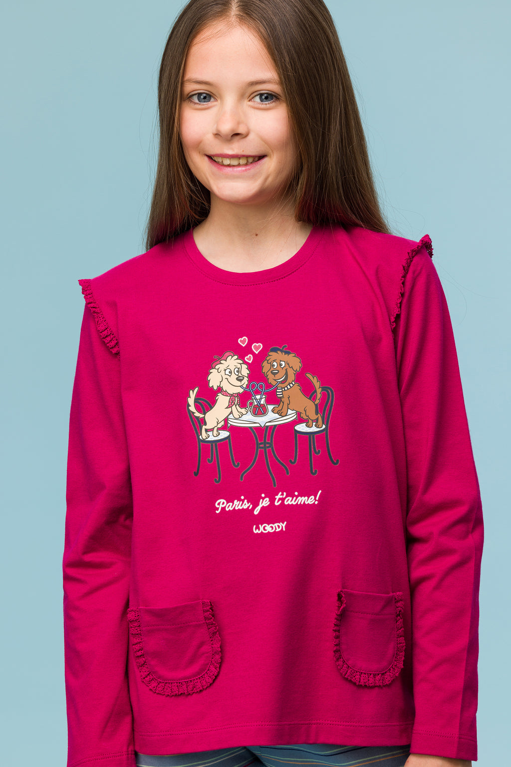 Pyjama's roze Woody