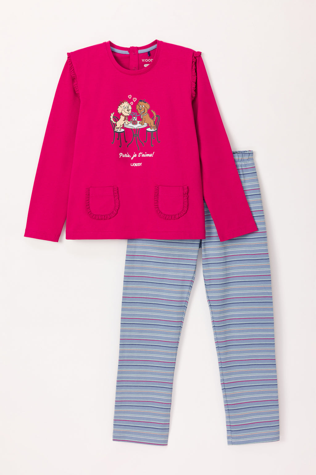 Pyjama's roze Woody
