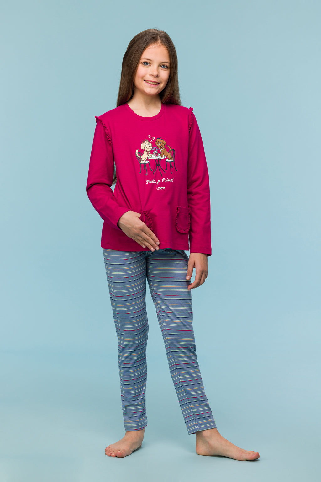 Pyjama's roze Woody
